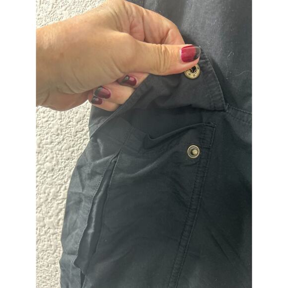 Vintage H&M Parachute Pants Womens Size 10 Black Military Cargo Baggy Y2K Gorp‎ - Picture 5 of 15